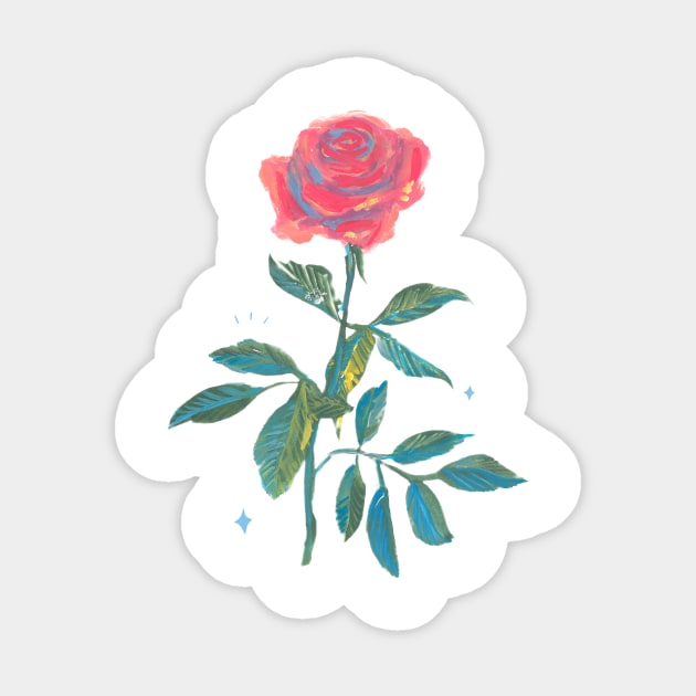 pastel rose Sticker by erinkatearcher